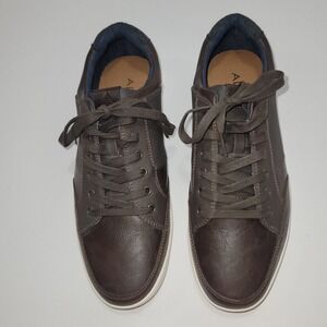 Aldo Men Lareawet Brown Sneakers Sz 9.5 Loafers Office Career Casual Preppy Work